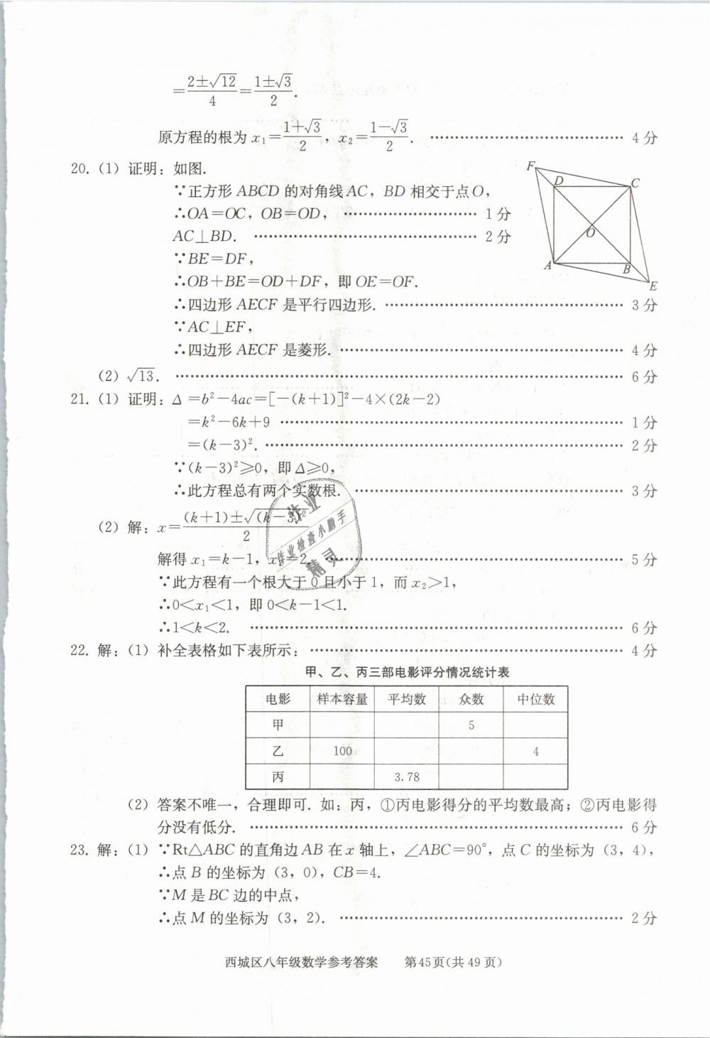 2019年學(xué)習(xí)探究診斷八年級(jí)數(shù)學(xué)下冊(cè)人教版 第45頁(yè)