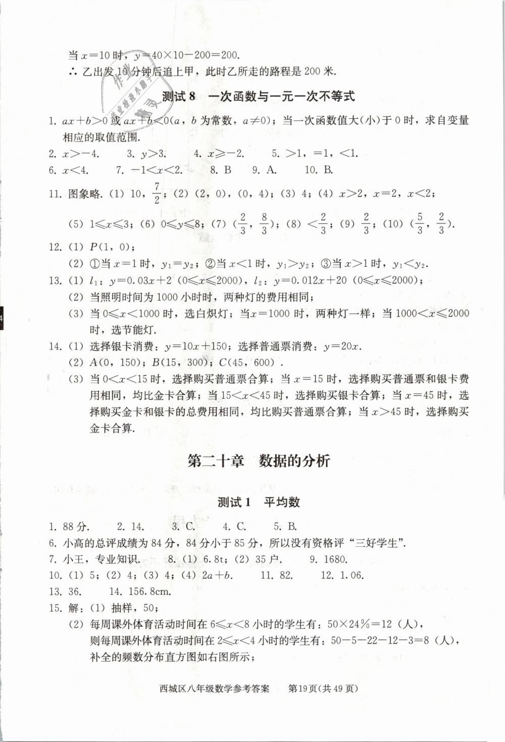 2019年學習探究診斷八年級數學下冊人教版 第19頁