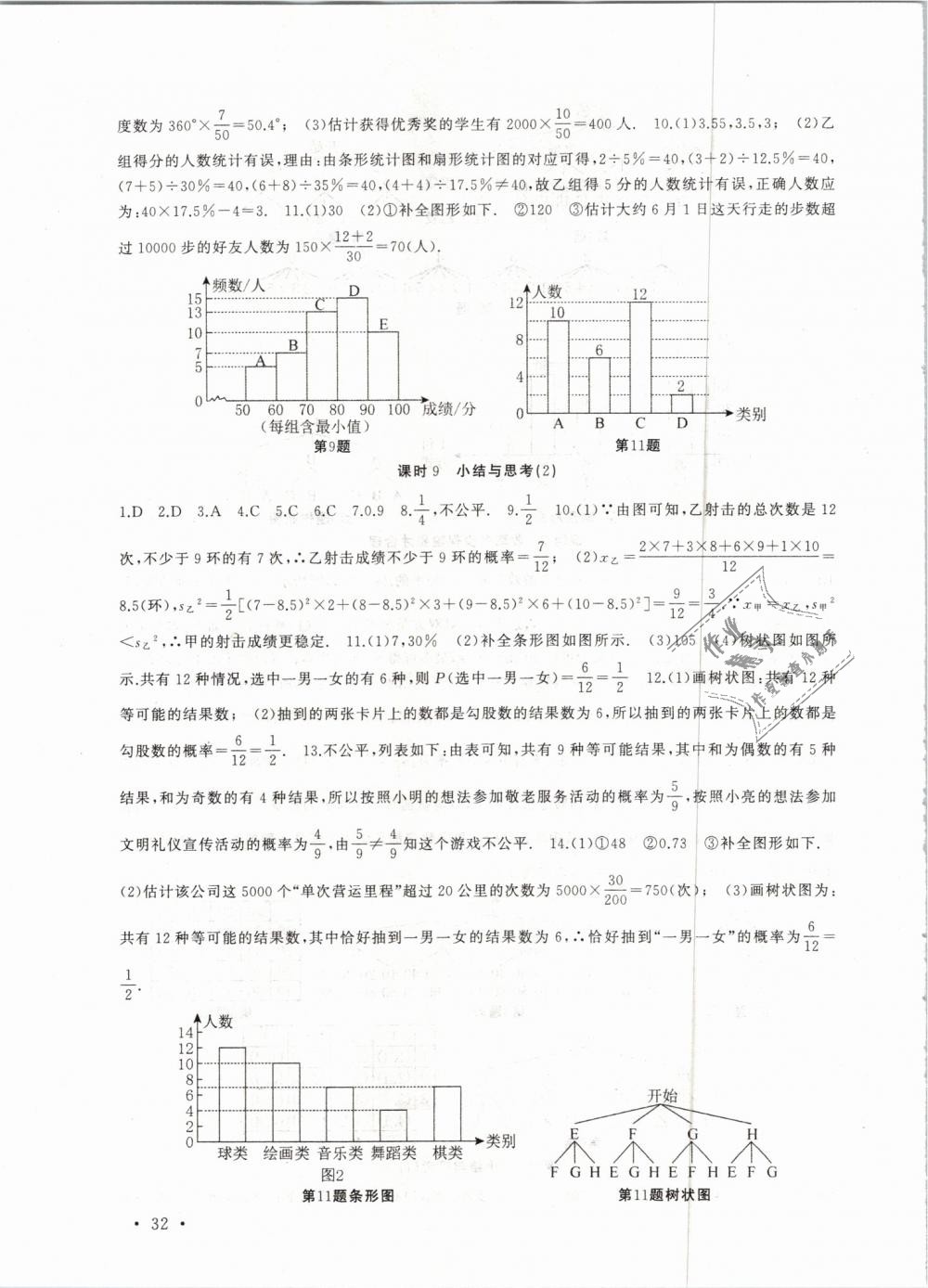 2019年高效精练九年级数学下册苏科版 第32页