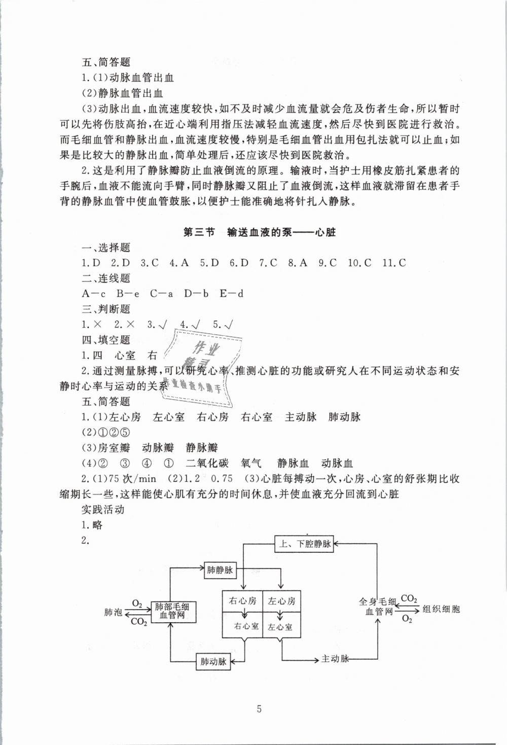 2019年海淀名師伴你學(xué)同步學(xué)練測(cè)七年級(jí)生物下冊(cè)人教版 第5頁(yè)