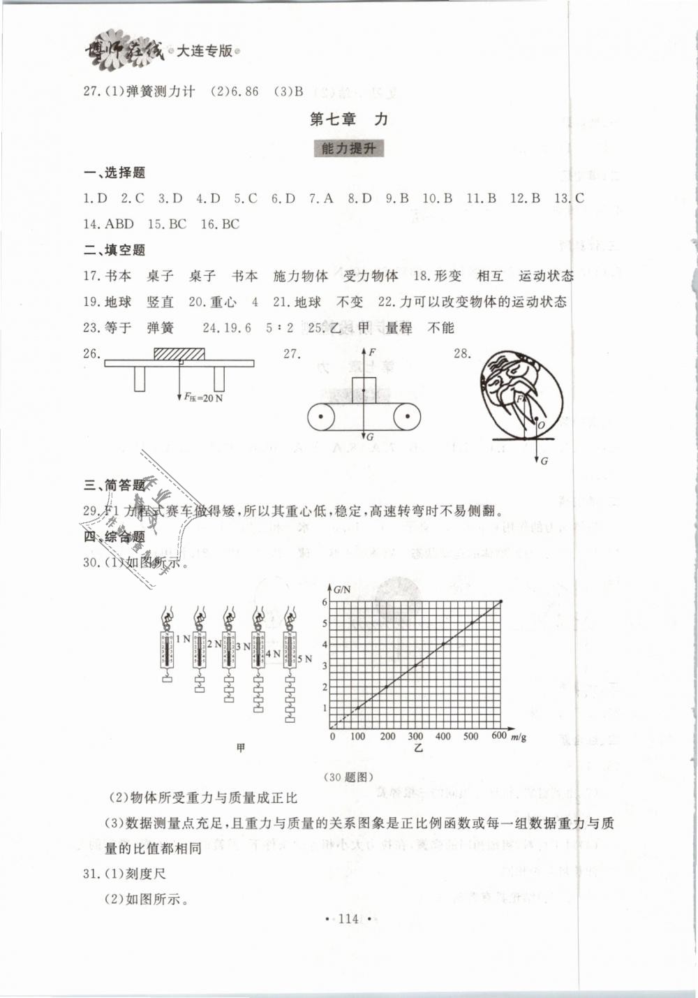 2019年博师在线八年级物理下册人教版大连专版 第14页