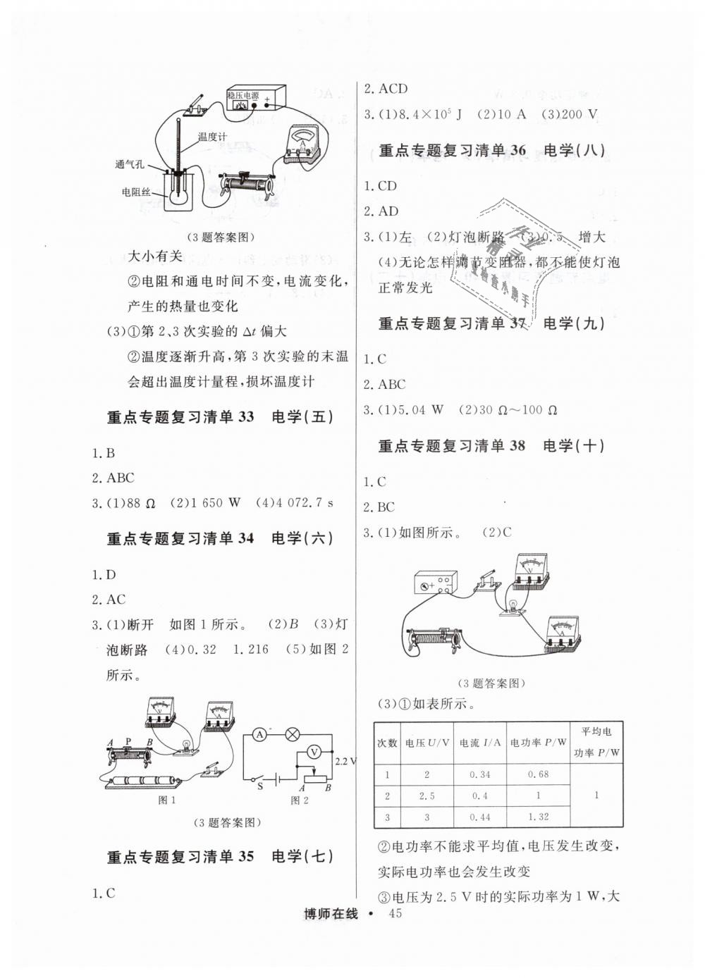 2019年博師在線九年級總復(fù)習(xí)物理人教版 第25頁