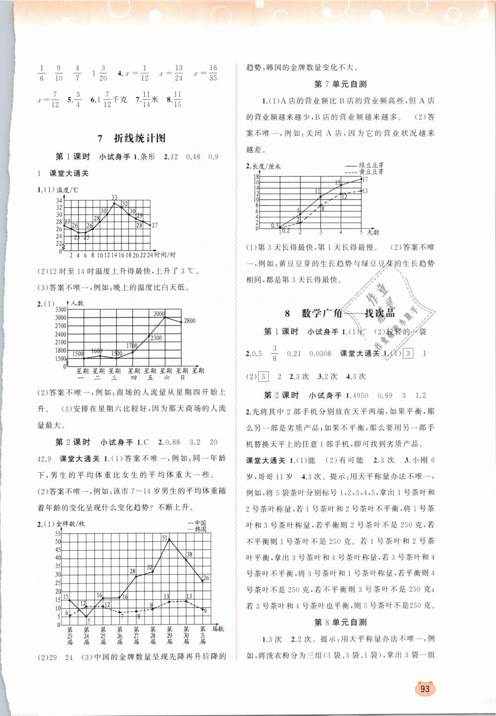 2019年新課程學習與測評同步學習五年級數學下冊人教版 第7頁