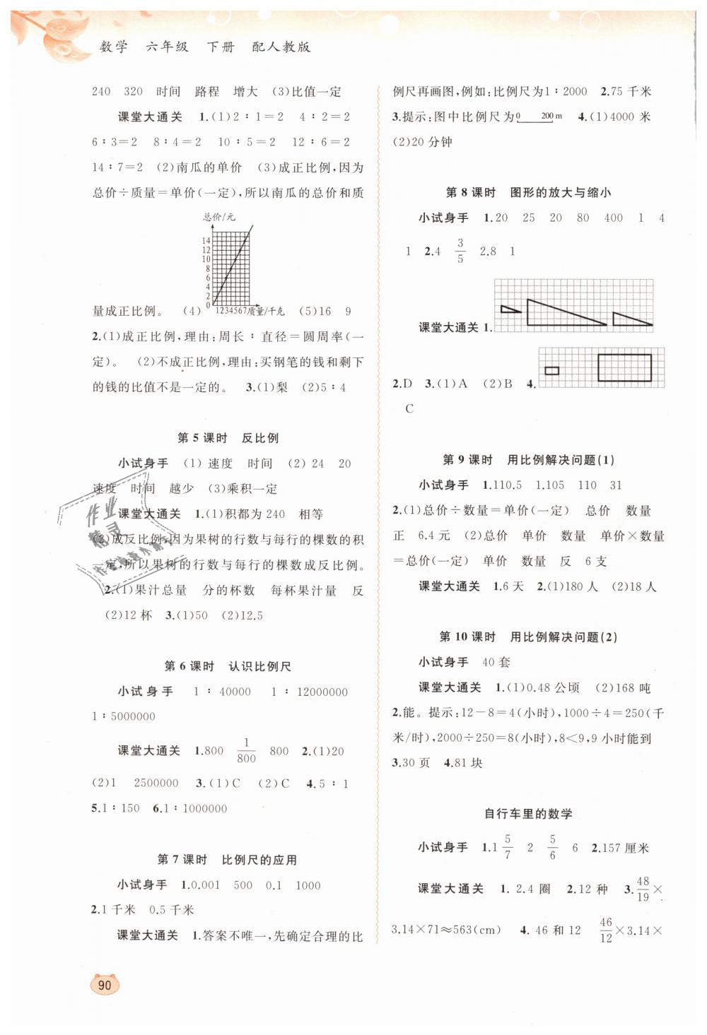 2019年新課程學(xué)習(xí)與測(cè)評(píng)同步學(xué)習(xí)六年級(jí)數(shù)學(xué)下冊(cè)人教版 第4頁