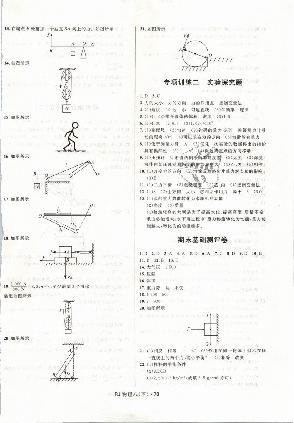 2019年奪冠百分百初中優(yōu)化測試卷八年級(jí)物理下冊(cè)人教版 第6頁