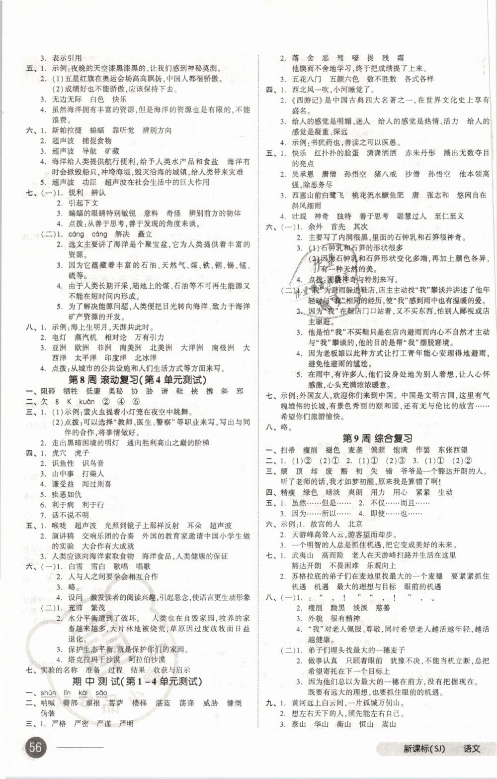 2019年全品小复习六年级语文下册苏教版 第3页