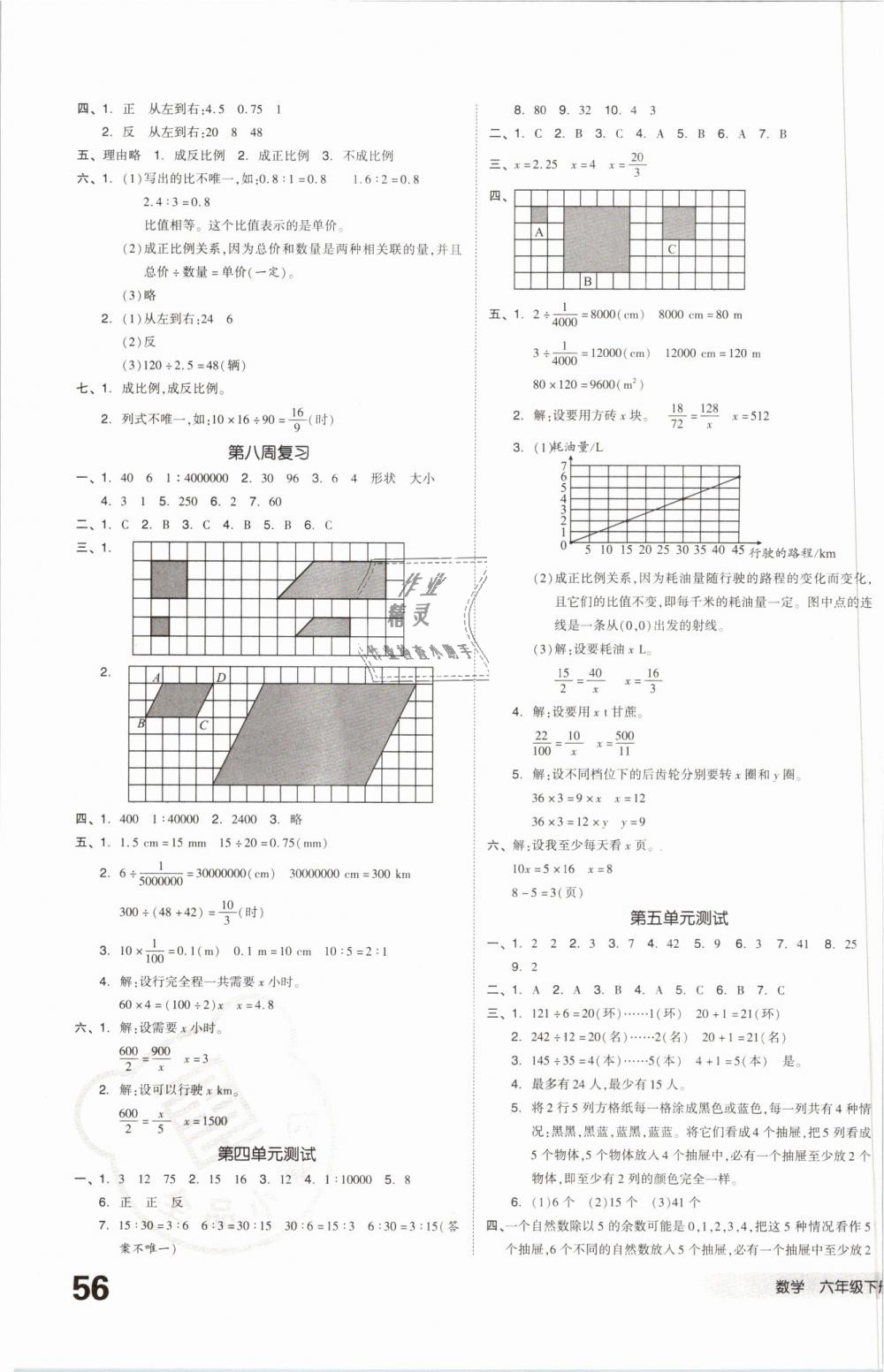 2019年全品小复习六年级数学下册人教版 第3页