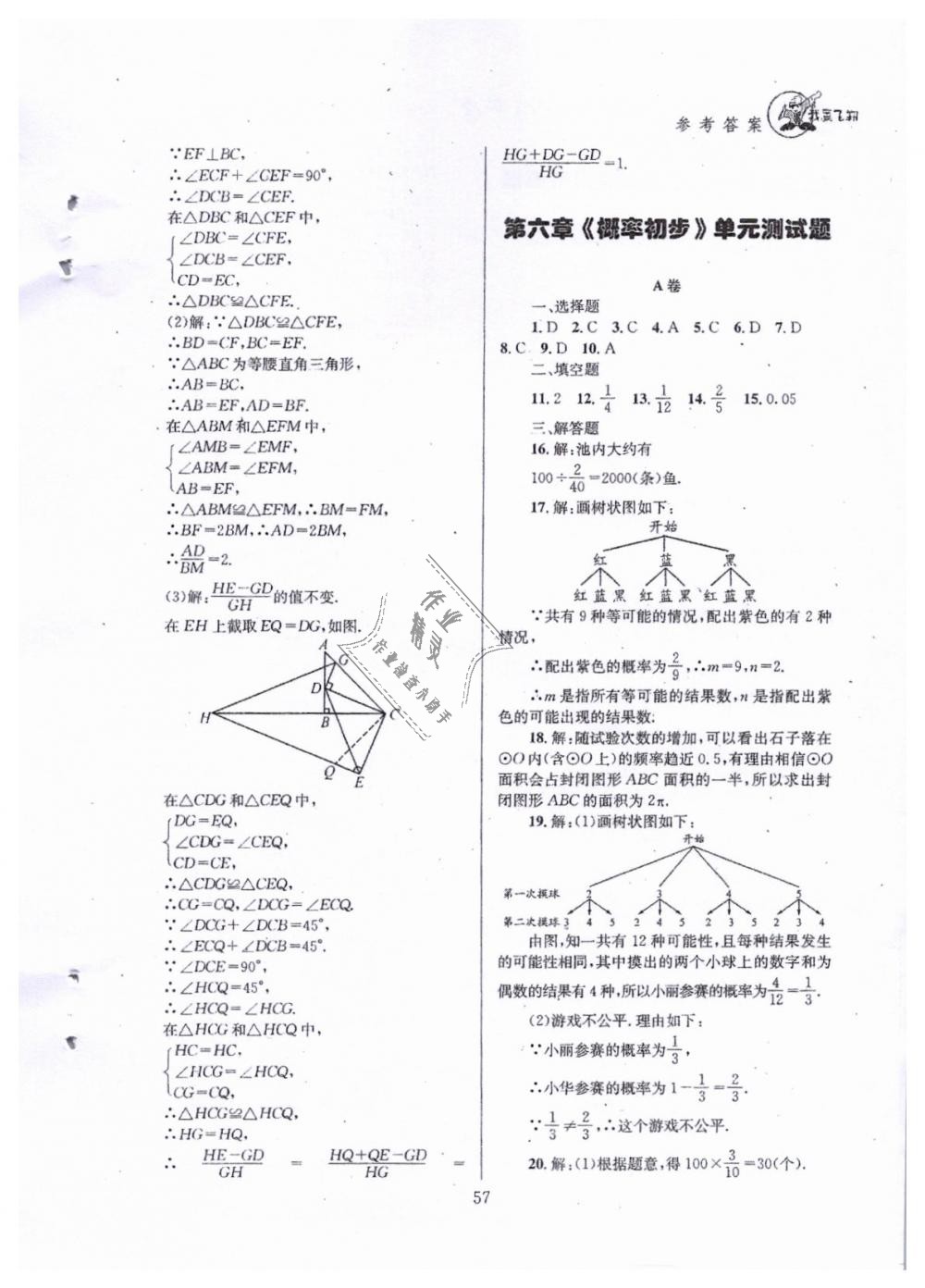 2019年天府前沿七年級數(shù)學下冊北師大版 第57頁