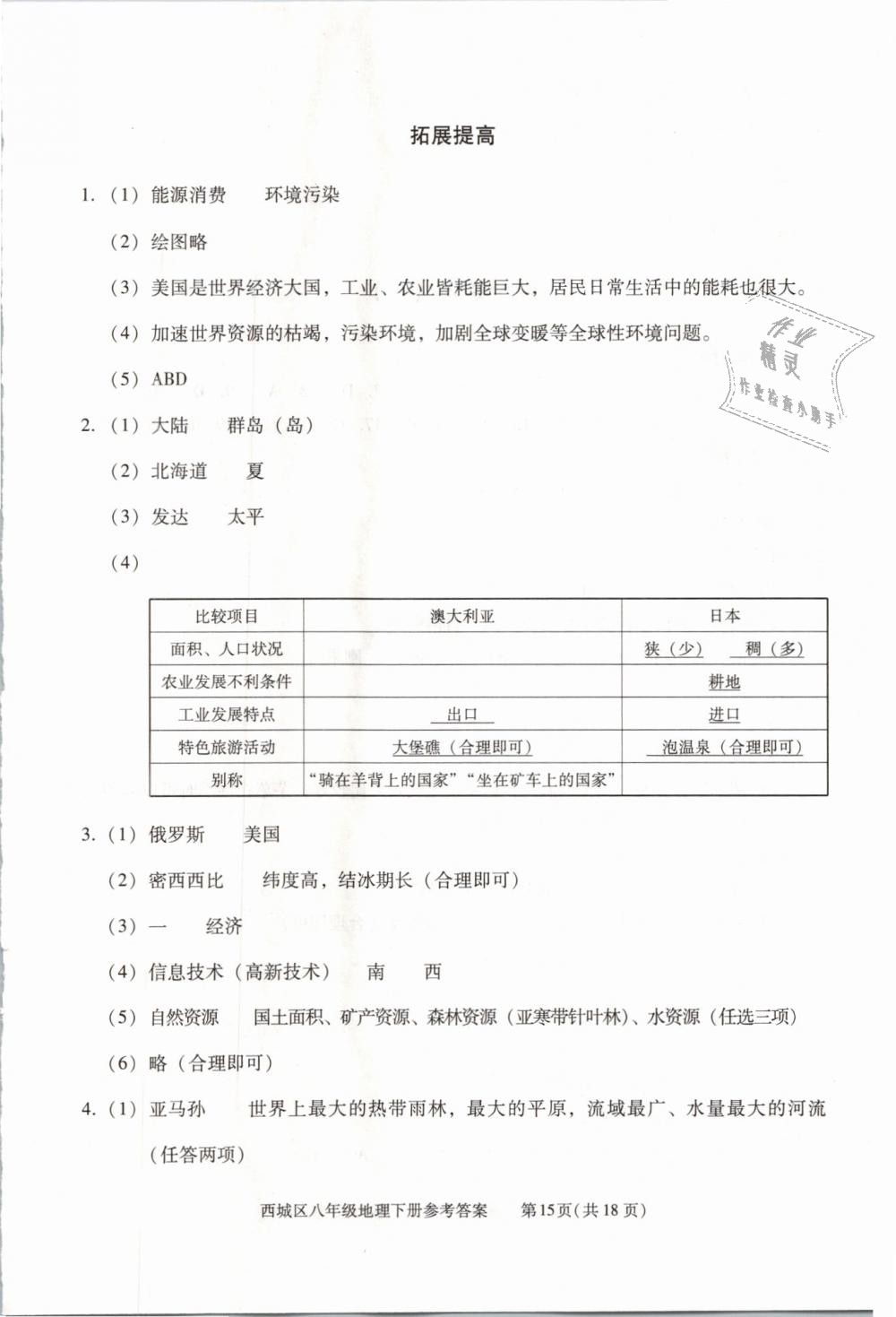 2019年學(xué)習(xí)探究診斷八年級(jí)地理下冊(cè)人教版 第15頁