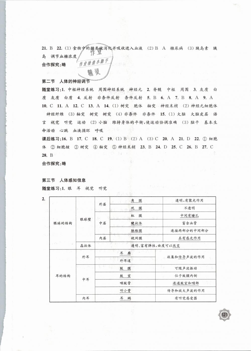 2019年學(xué)習(xí)與評(píng)價(jià)七年級(jí)生物學(xué)下冊(cè)蘇教版江蘇鳳凰教育出版社 第7頁(yè)