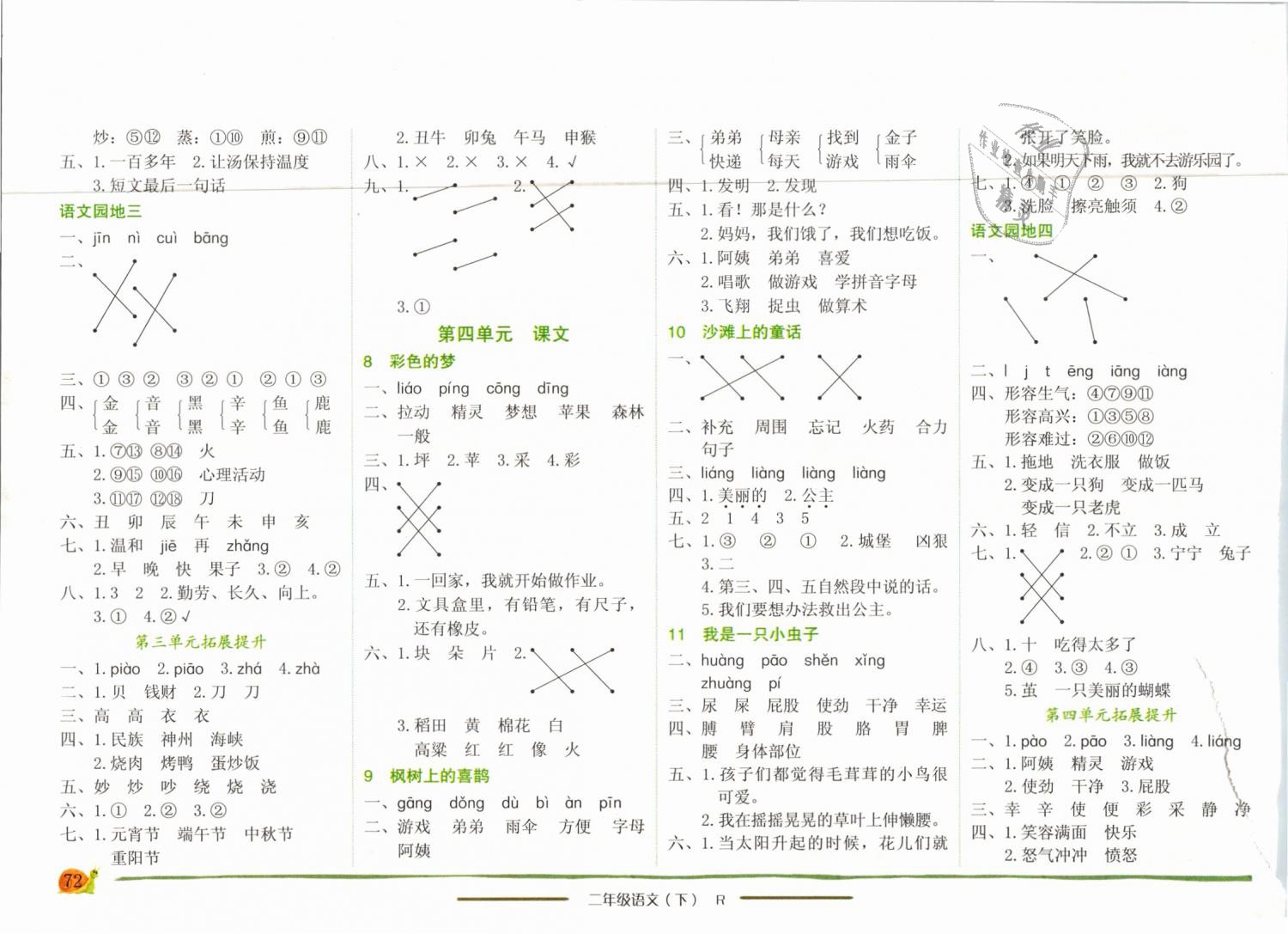 2019年黄冈小状元作业本二年级语文下册人教版广东专版 第3页