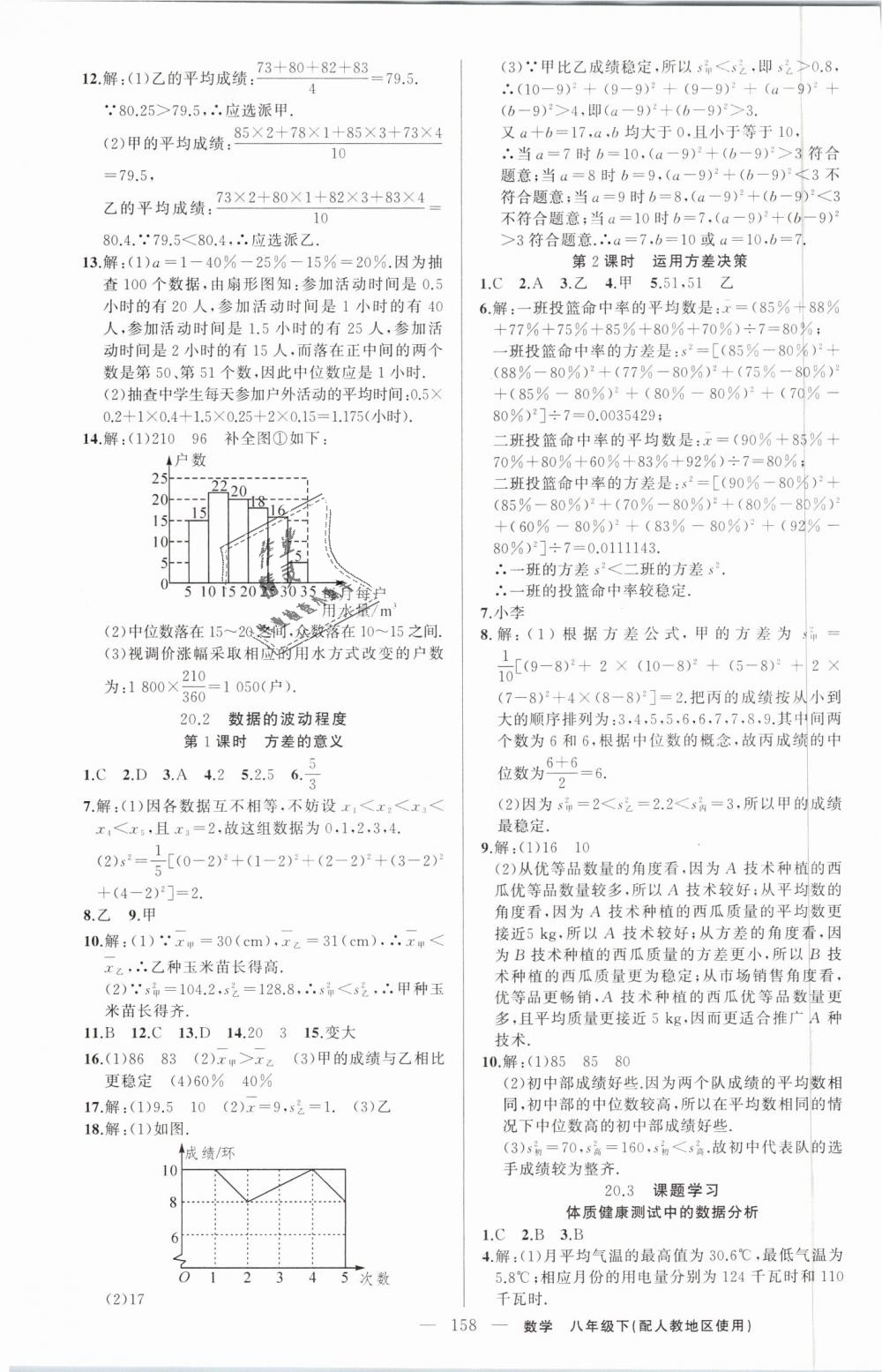 2019年黃岡100分闖關(guān)八年級(jí)數(shù)學(xué)下冊(cè)人教版 第19頁