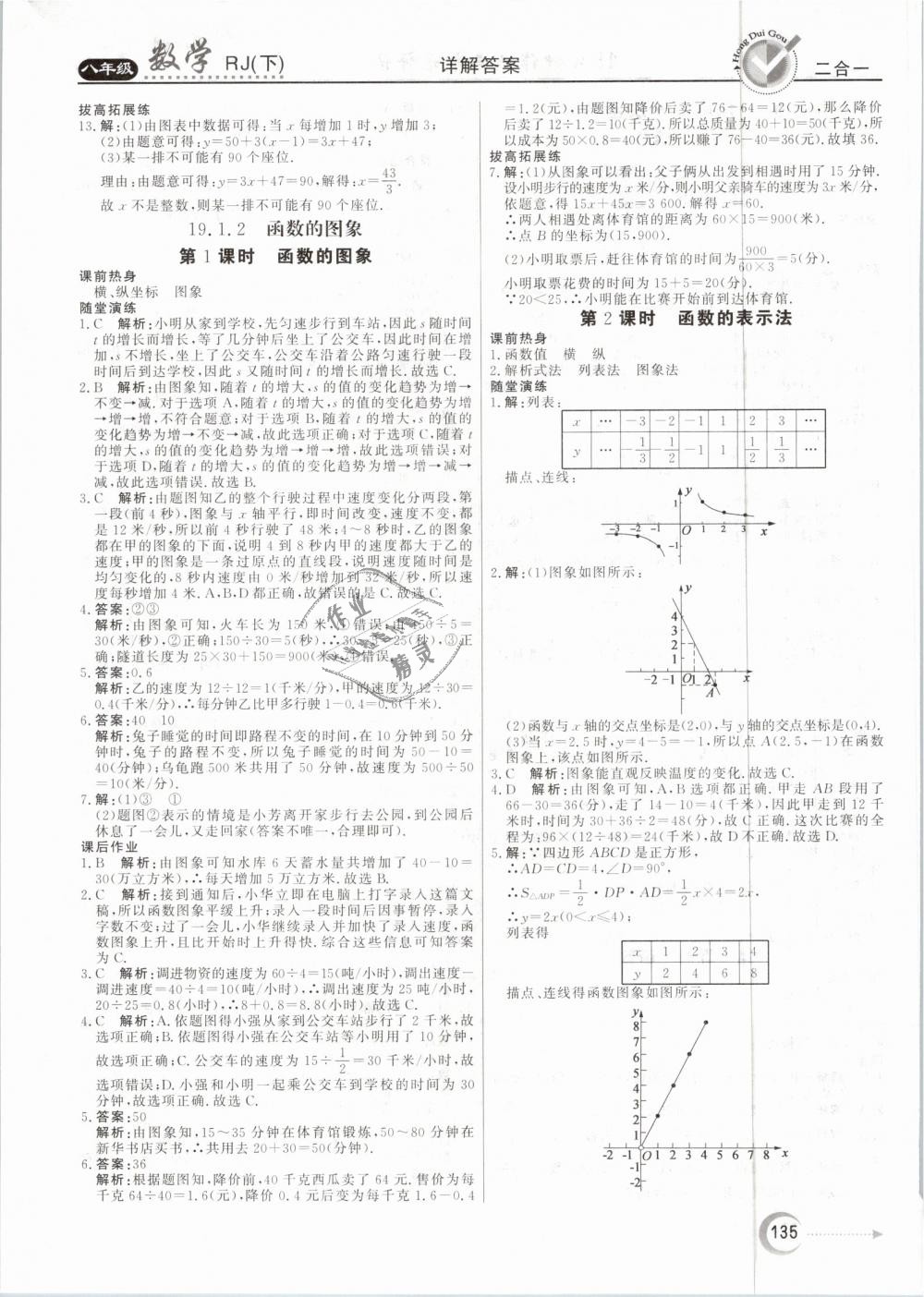 2019年紅對(duì)勾45分鐘作業(yè)與單元評(píng)估八年級(jí)數(shù)學(xué)下冊(cè)人教版 第23頁