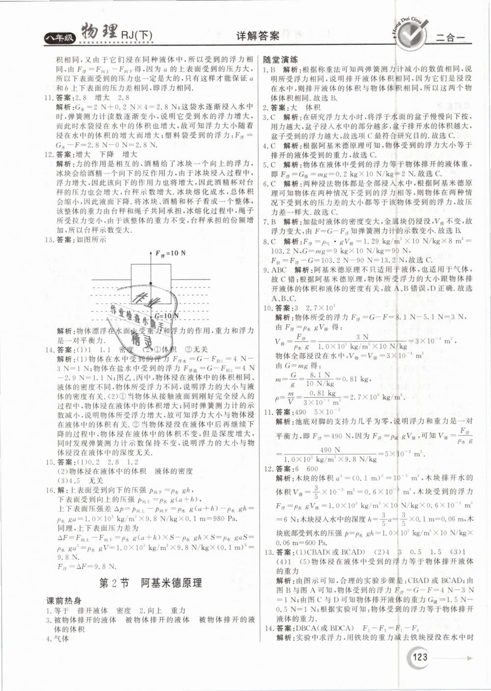 2019年红对勾45分钟作业与单元评估八年级物理下册人教版 第15页