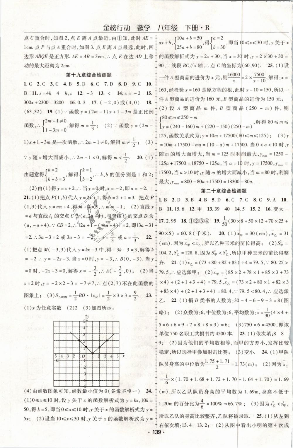 2019年金榜行動(dòng)課時(shí)導(dǎo)學(xué)案八年級(jí)數(shù)學(xué)下冊(cè)人教版 第19頁(yè)