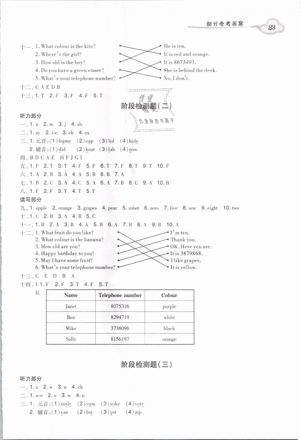 2019年小学英语双基同步导学导练三年级下册广州版 第23页