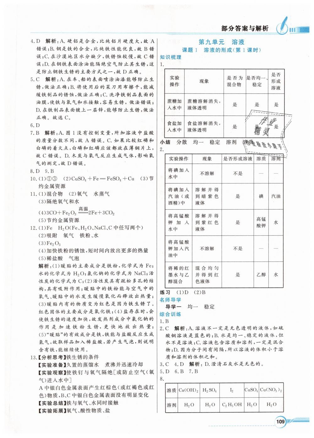 2019年同步导学与优化训练九年级化学下册人教版 第5页