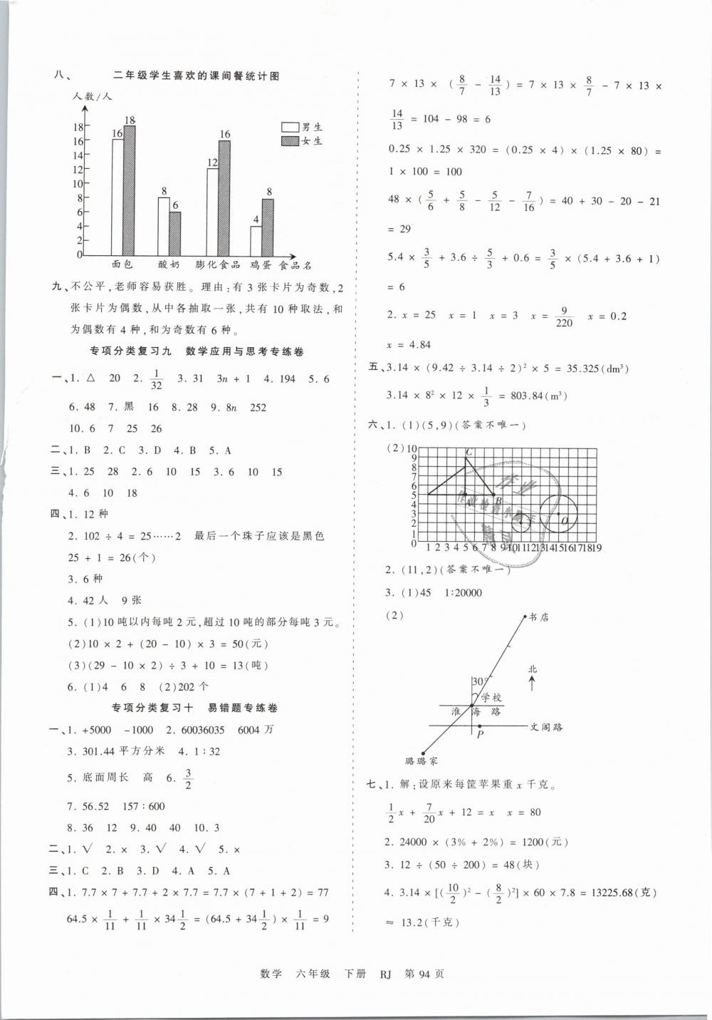 2019年王朝霞考點(diǎn)梳理時(shí)習(xí)卷六年級(jí)數(shù)學(xué)下冊(cè)人教版 第6頁(yè)