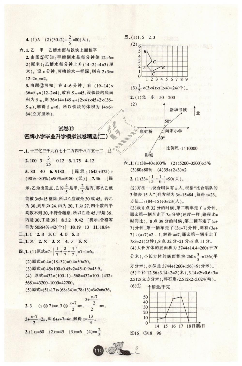 2019年小学毕业升学必备六年级数学下册 第18页