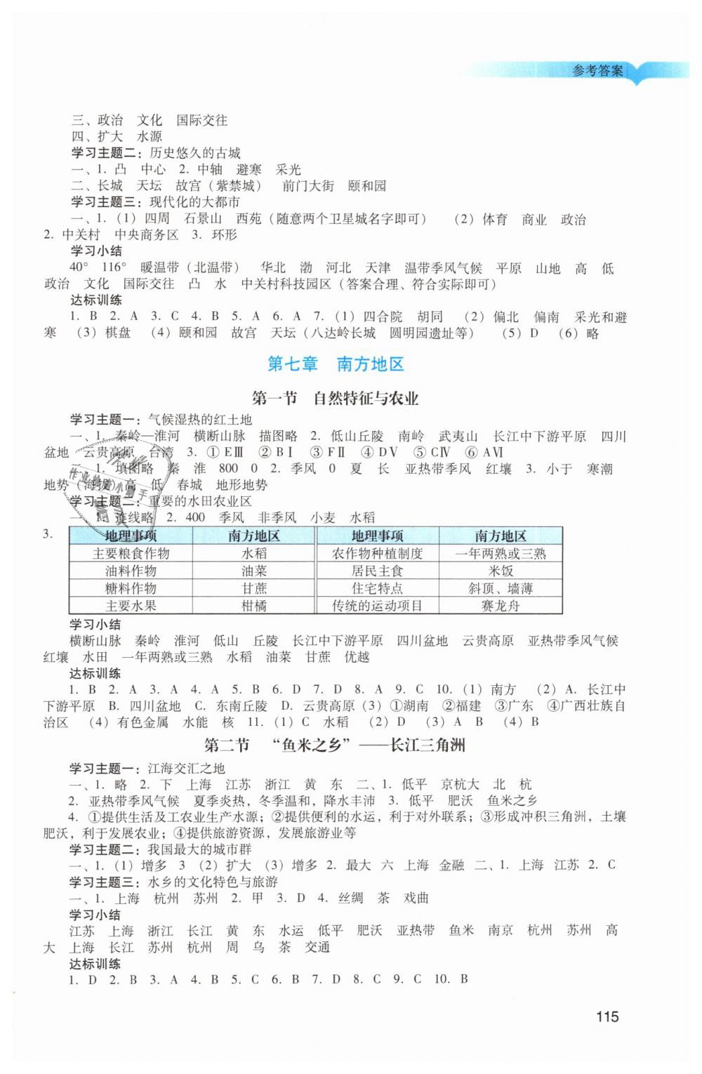 2019年陽光學(xué)業(yè)評價八年級地理下冊人教版 第3頁