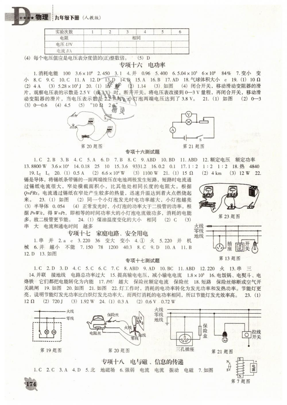 2019年新課程物理能力培養(yǎng)九年級(jí)下冊(cè)人教版D版 第8頁(yè)