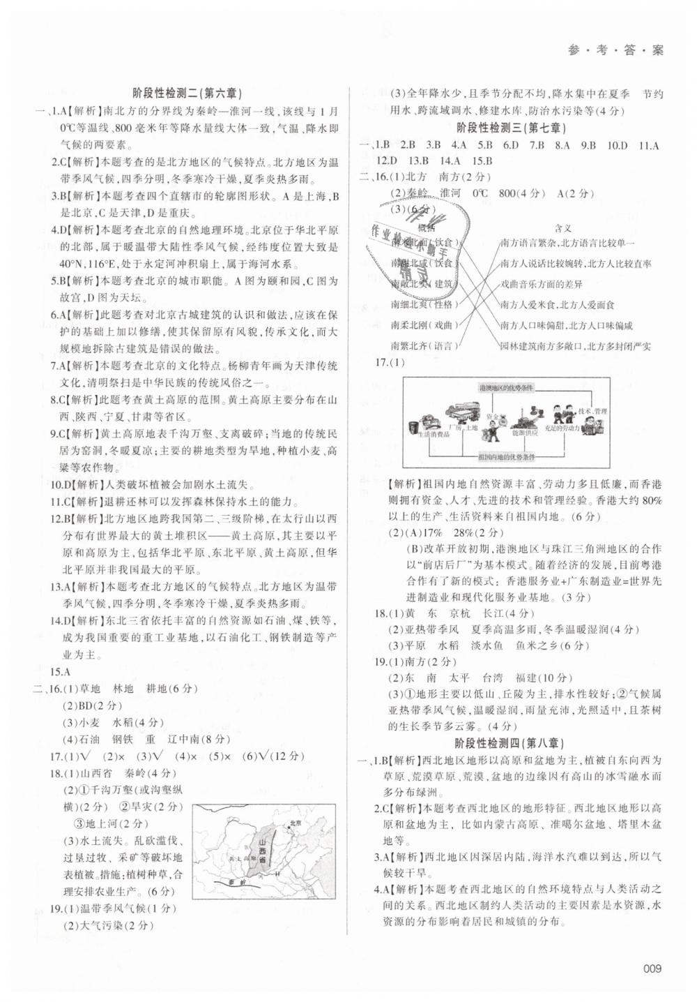 2019年学习质量监测八年级地理下册人教版 第9页