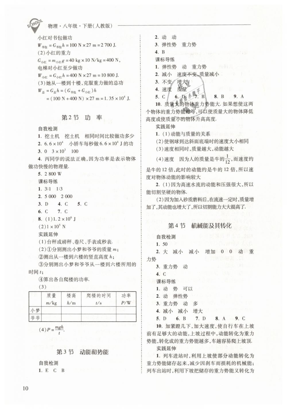 2019年新課程問題解決導學方案八年級物理下冊人教版 第10頁