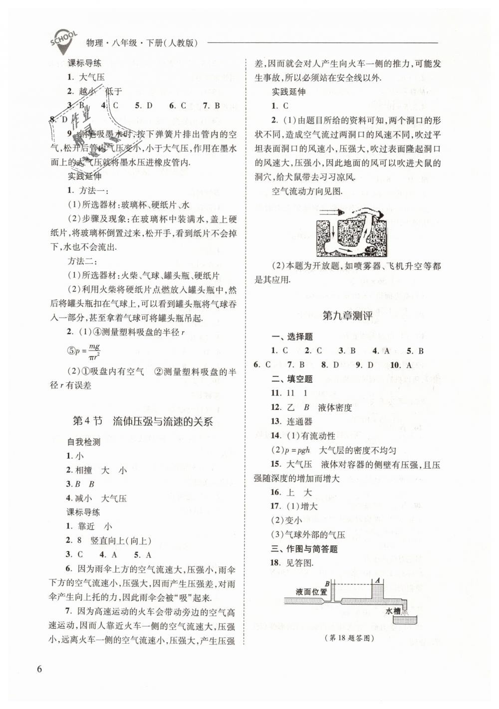 2019年新課程問(wèn)題解決導(dǎo)學(xué)方案八年級(jí)物理下冊(cè)人教版 第6頁(yè)