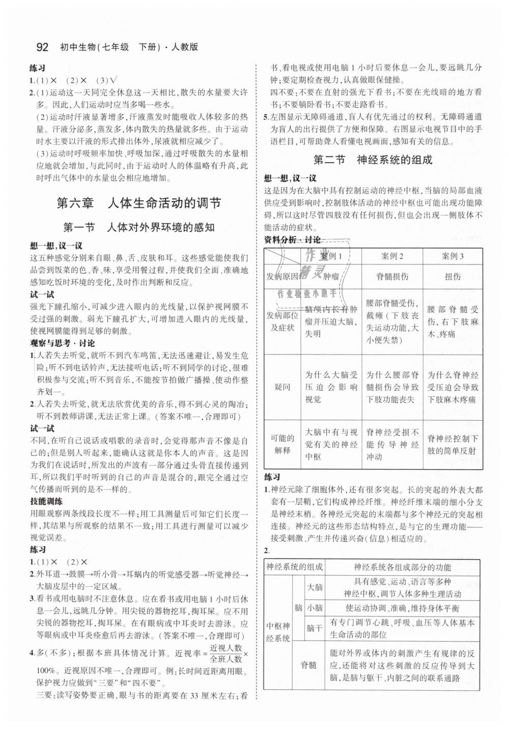 2019年教材課本七年級(jí)生物學(xué)下冊(cè)人教版 第6頁(yè)