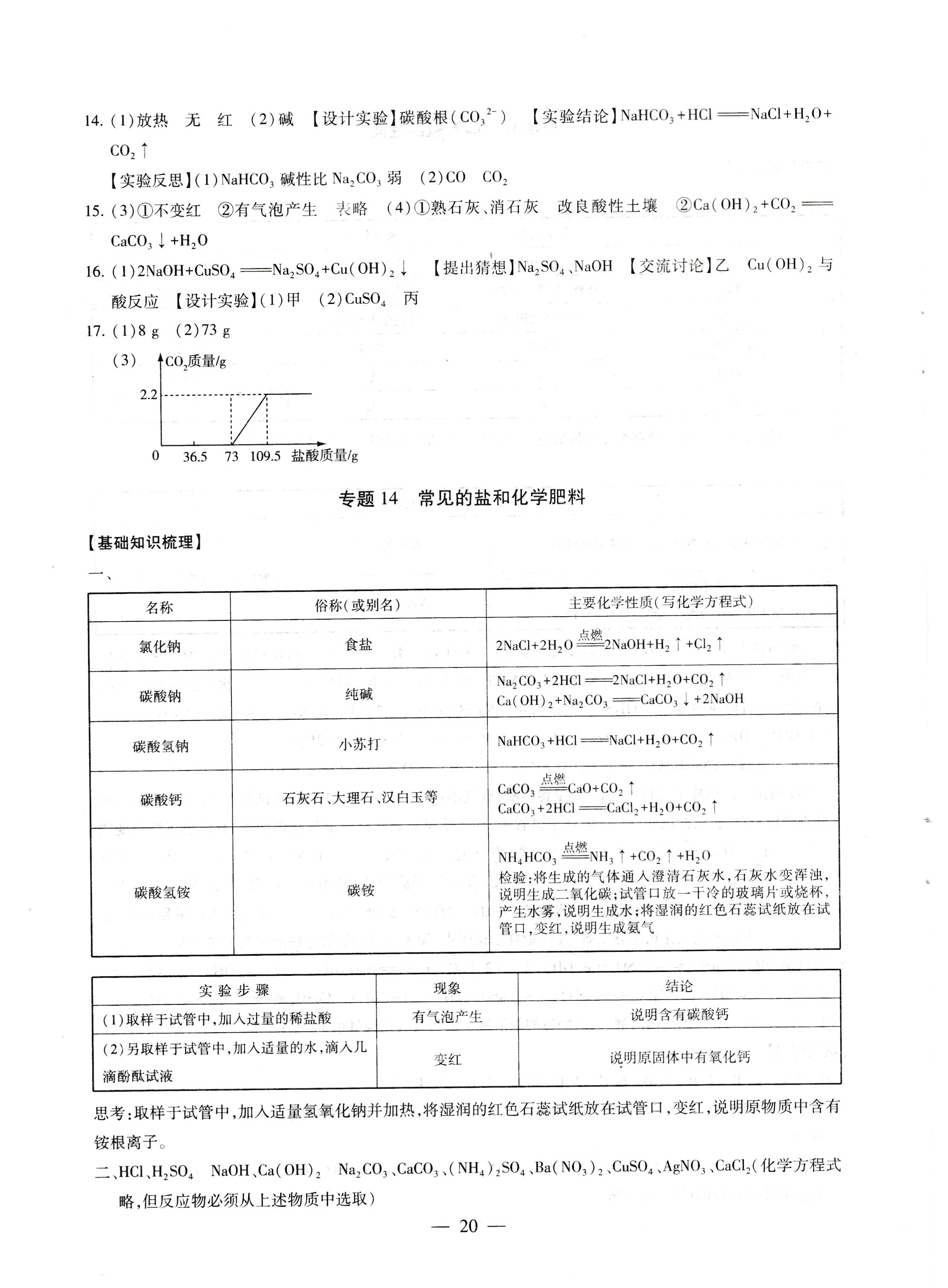 2019年創(chuàng)新優(yōu)化學案九年級化學下冊滬教版 第20頁