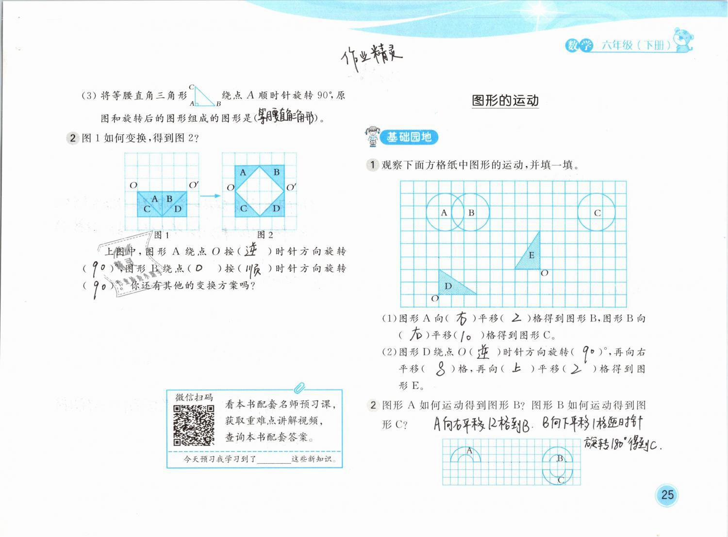 2019年新編基礎(chǔ)訓(xùn)練六年級(jí)數(shù)學(xué)下冊(cè)北師大版 參考答案第25頁