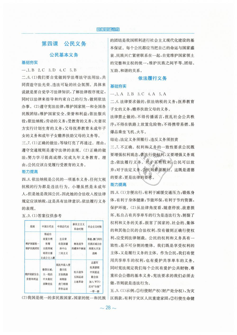 2019年新編基礎(chǔ)訓(xùn)練八年級(jí)道德與法治下冊(cè)人教版 第4頁(yè)