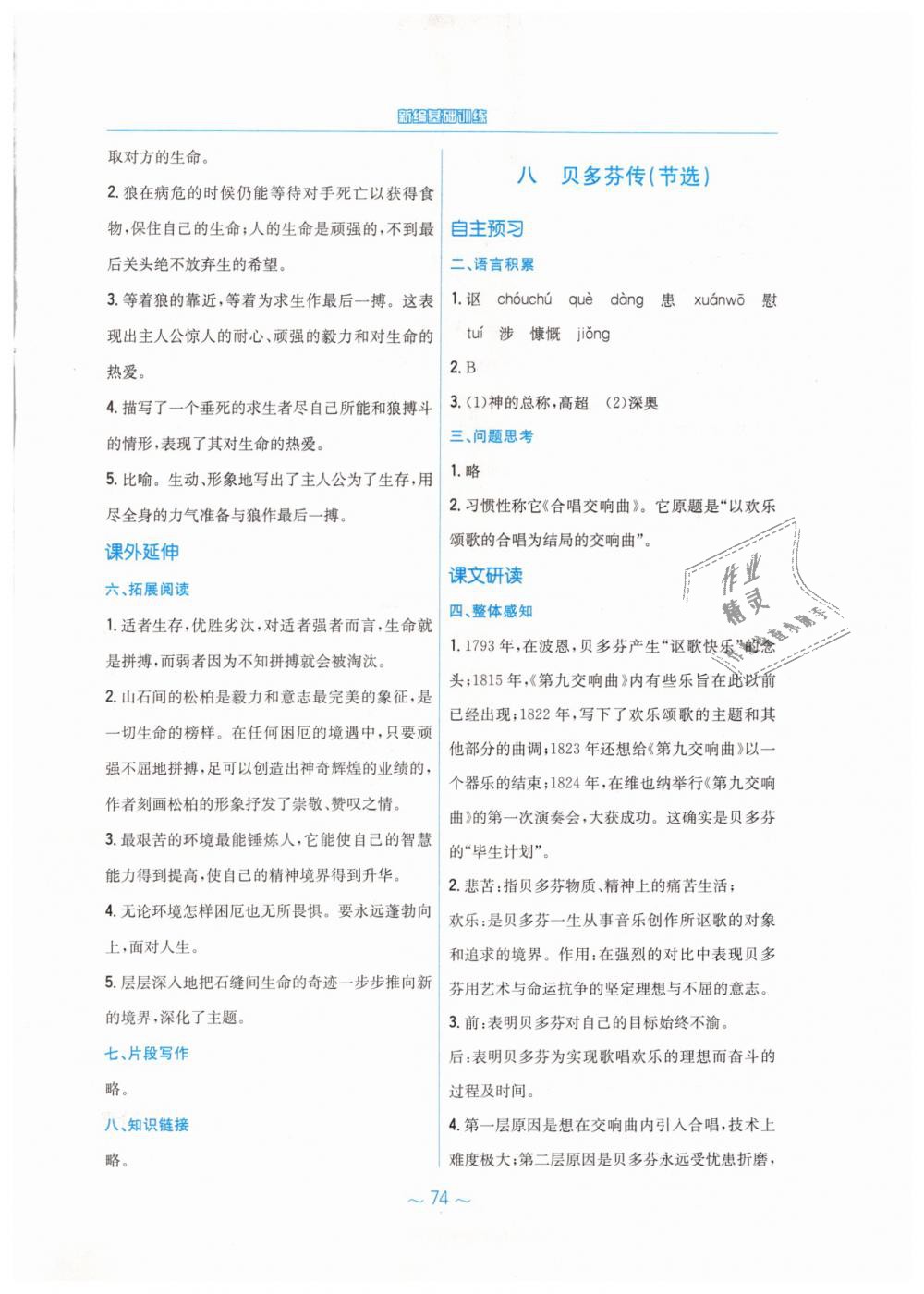 2019年新編基礎(chǔ)訓(xùn)練九年級語文下冊蘇教版 第10頁