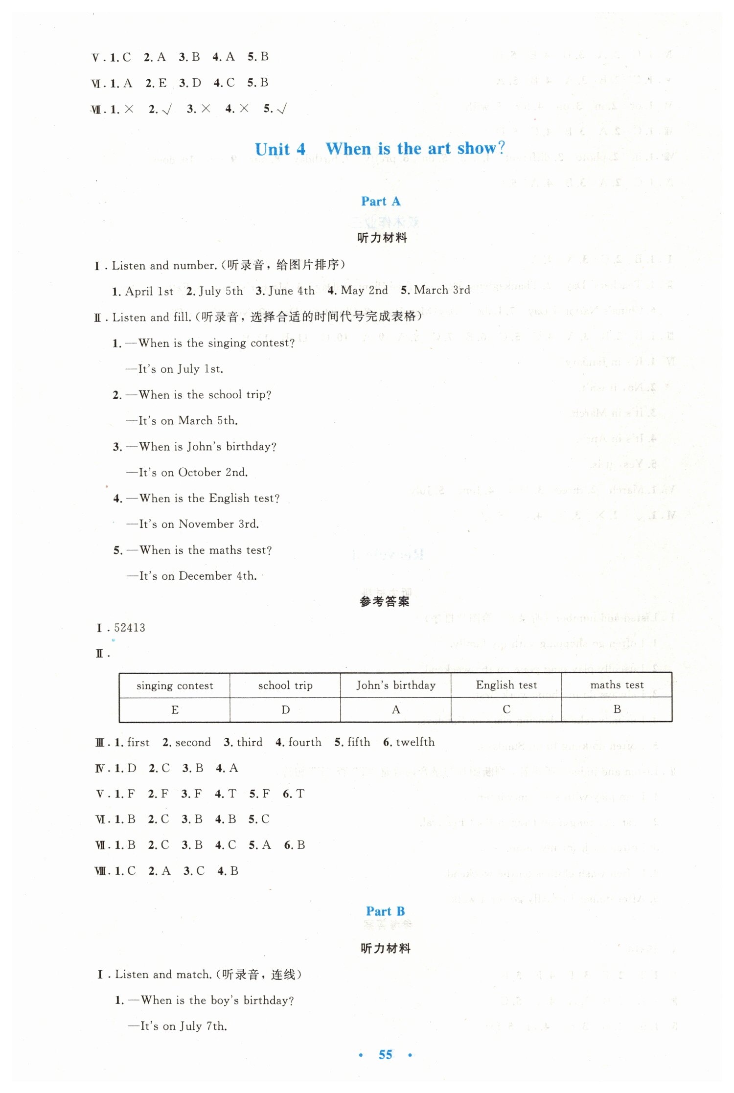 2019年小學(xué)同步測(cè)控優(yōu)化設(shè)計(jì)五年級(jí)英語下冊(cè)人教PEP版增強(qiáng)版 第7頁