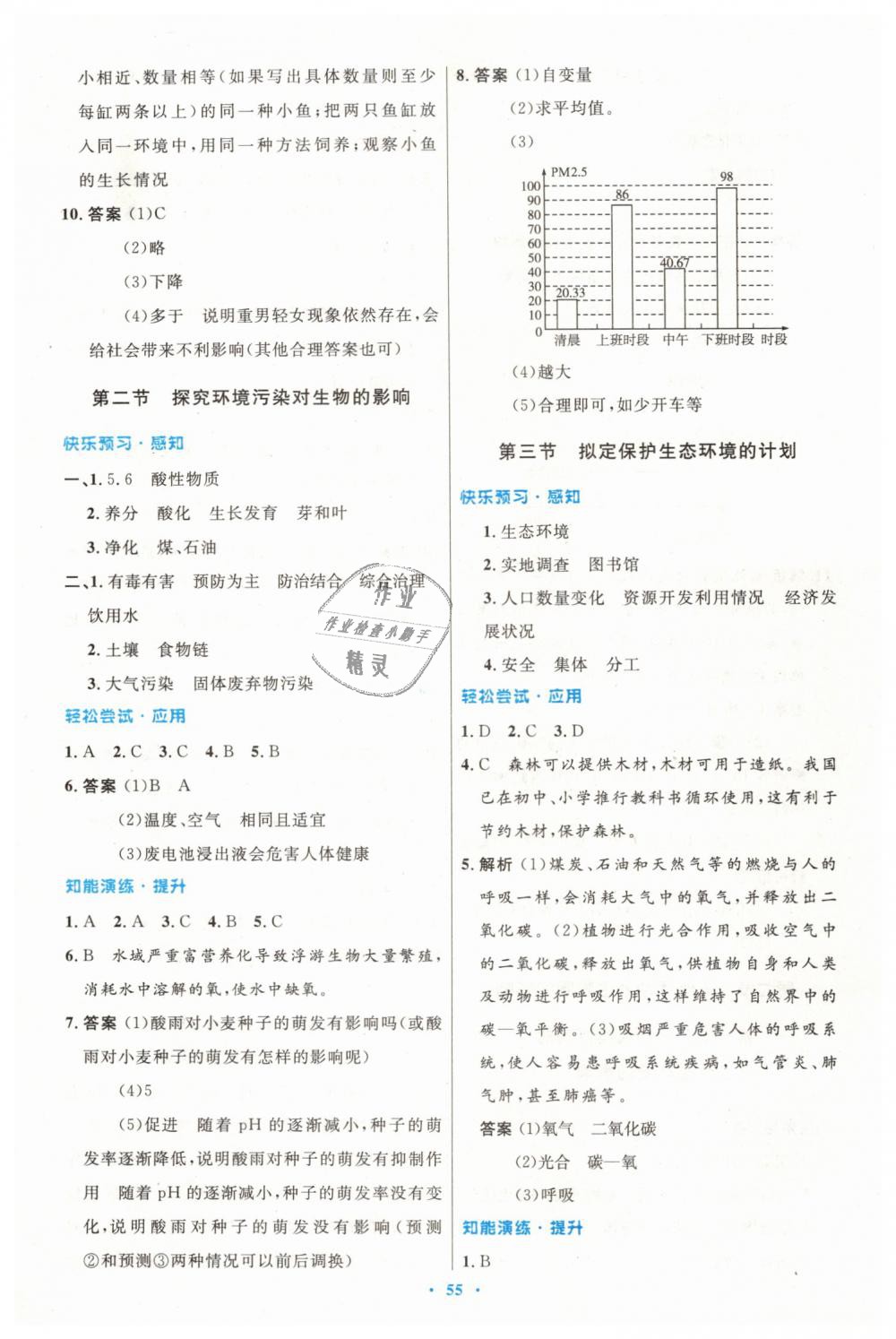 2019年初中同步測控優(yōu)化設(shè)計七年級生物學(xué)下冊人教版 第23頁