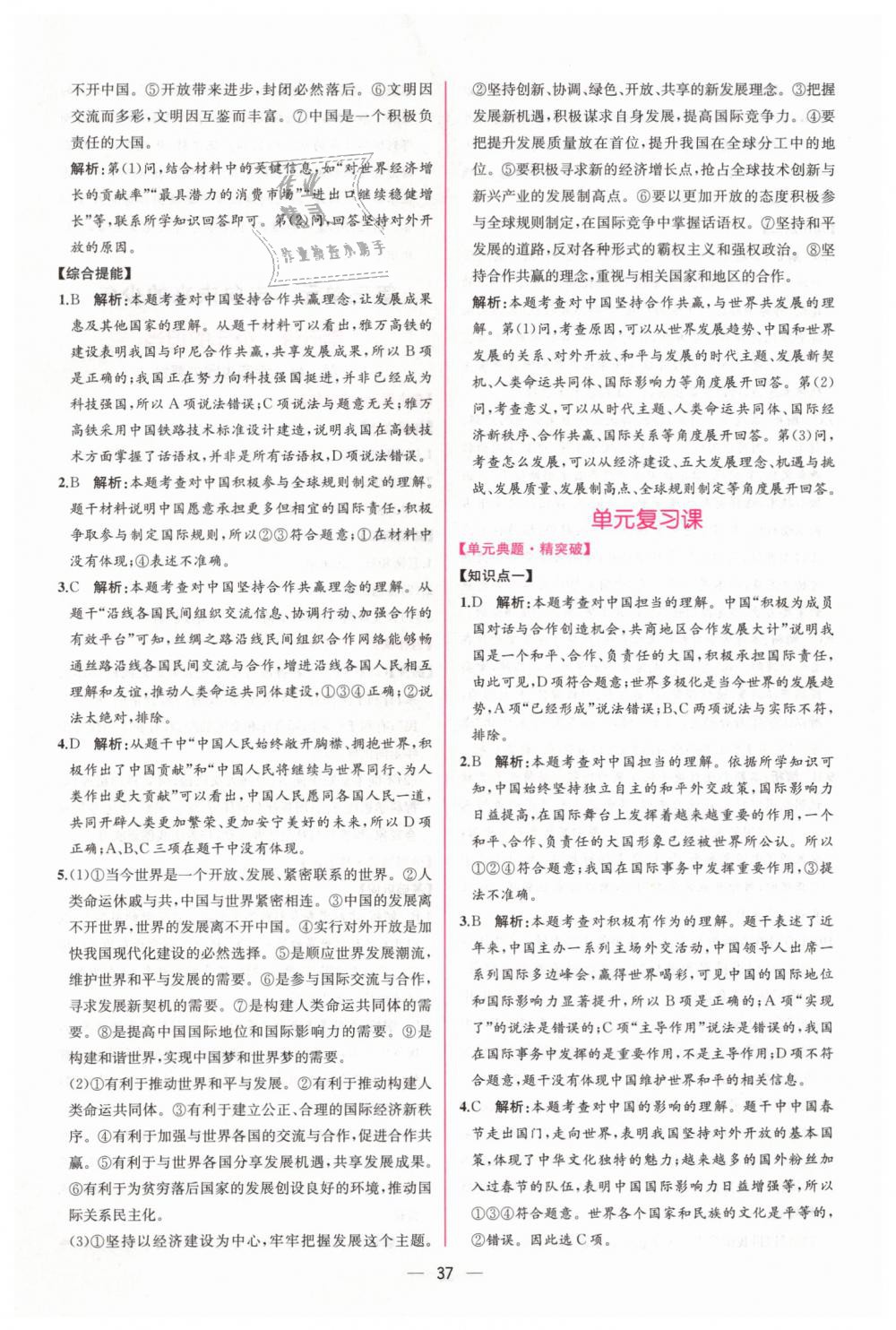 2019年同步學(xué)歷案課時練九年級道德與法治下冊人教版 第13頁