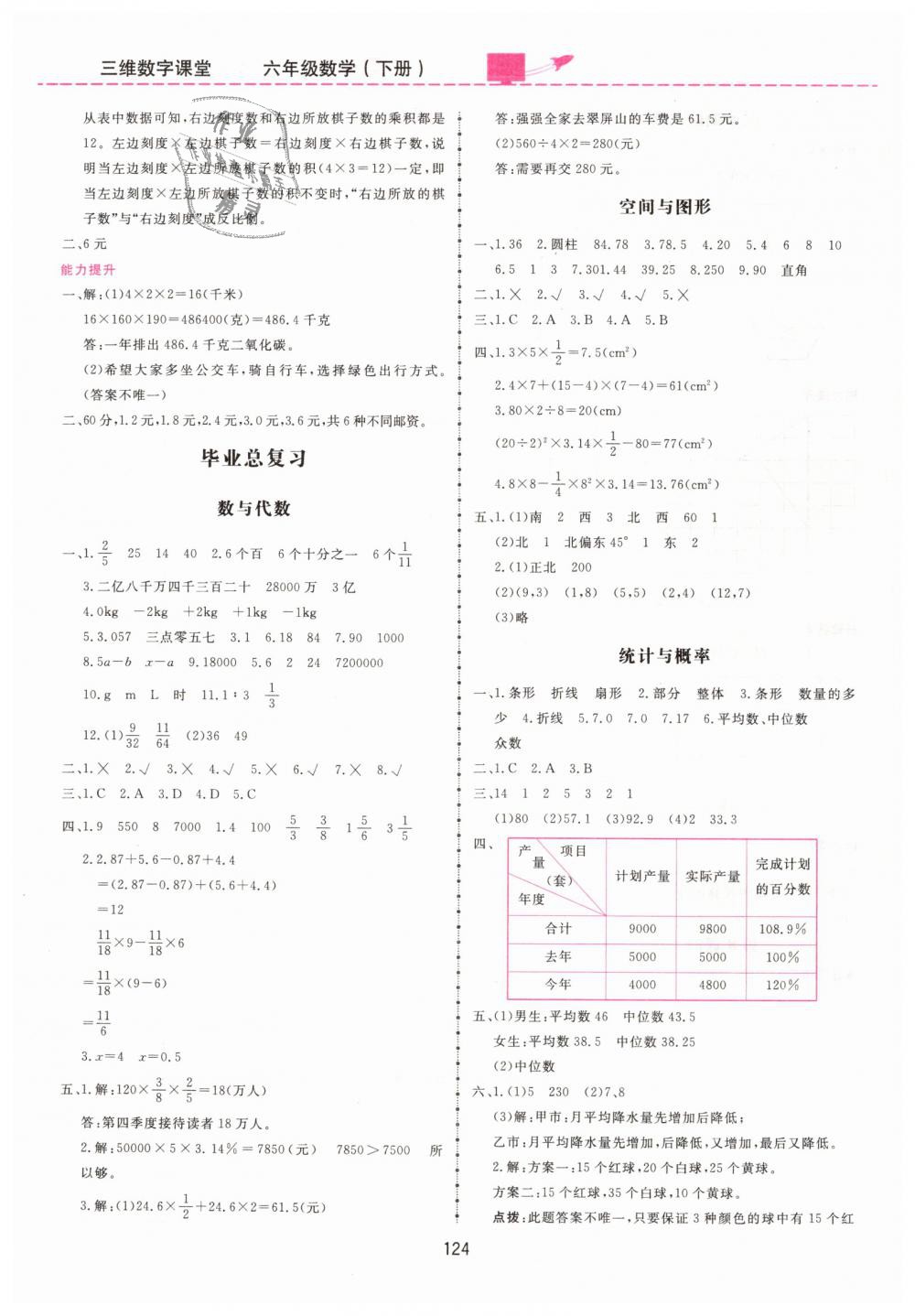 2019年三維數(shù)字課堂六年級數(shù)學(xué)下冊人教版 第10頁