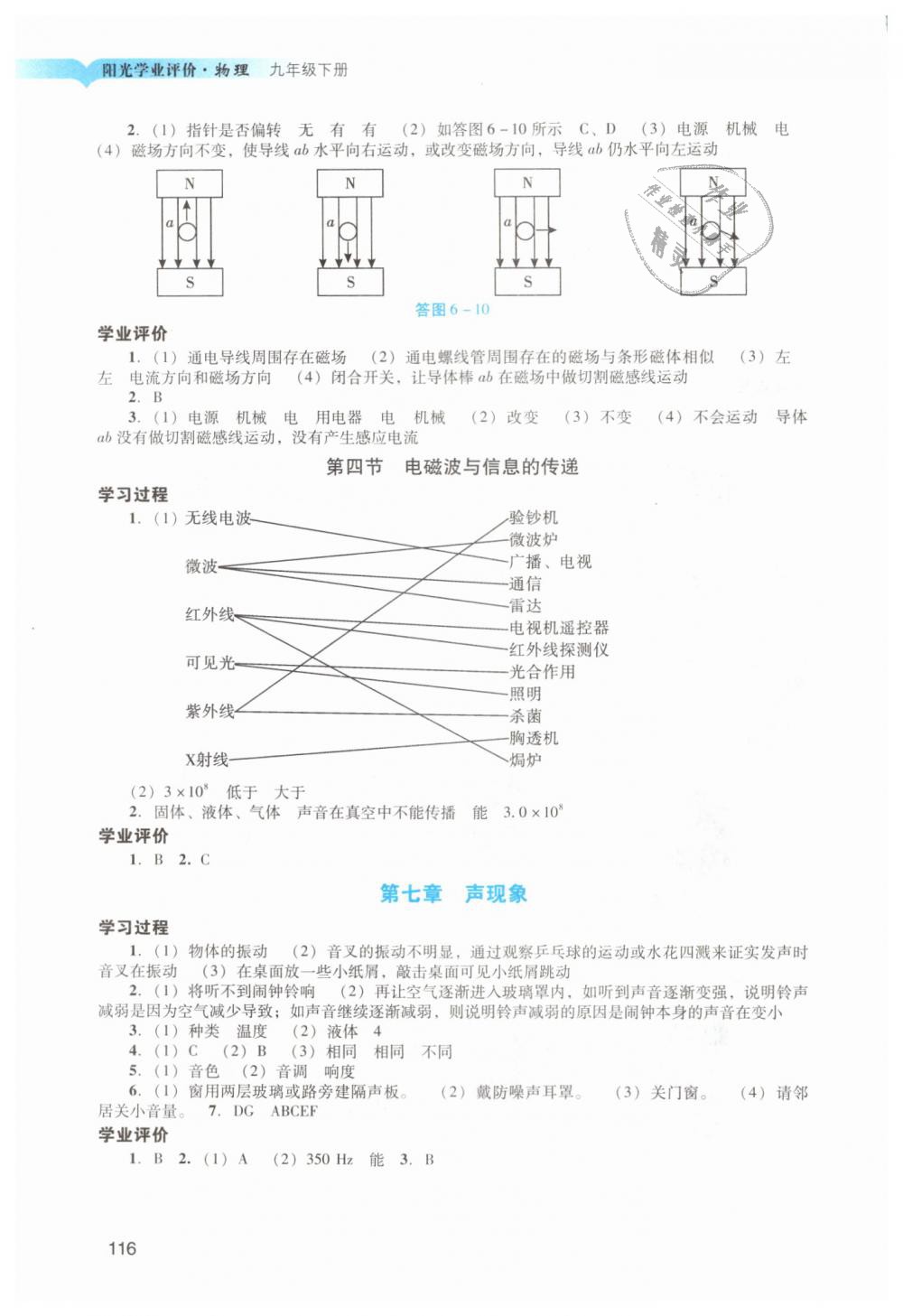 2019年陽光學(xué)業(yè)評價九年級物理下冊人教版 第18頁