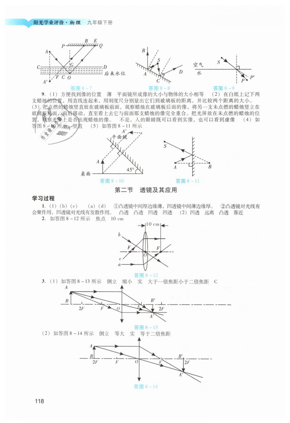 2019年陽光學(xué)業(yè)評價九年級物理下冊人教版 第20頁