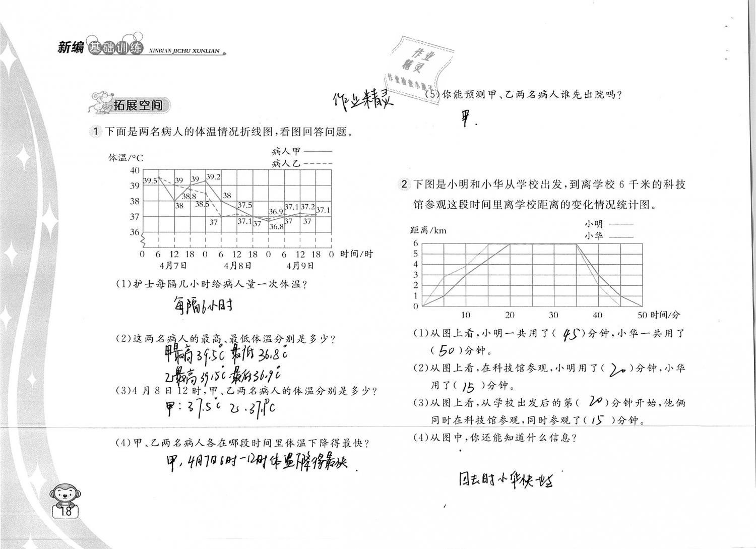 2019年新編基礎(chǔ)訓(xùn)練五年級數(shù)學(xué)下冊蘇教版 參考答案第18頁