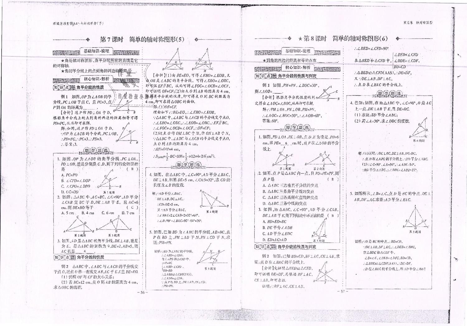 2019年蓉城优课堂给力A加七年级数学下册北师大版 第29页