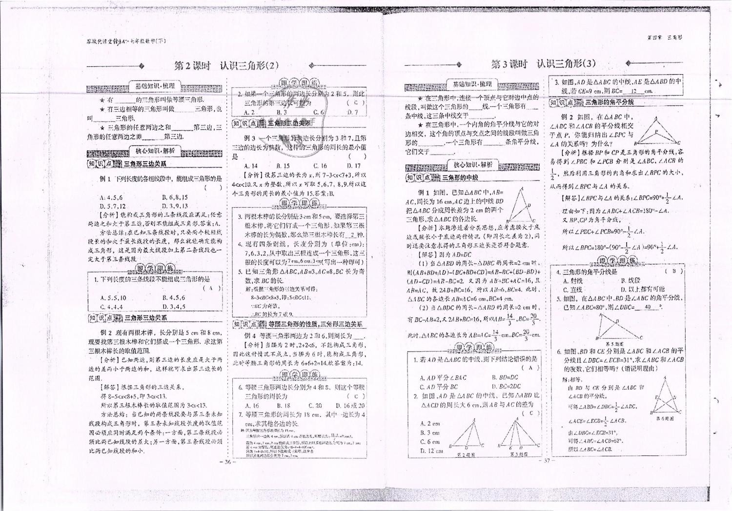 2019年蓉城优课堂给力A加七年级数学下册北师大版 第19页