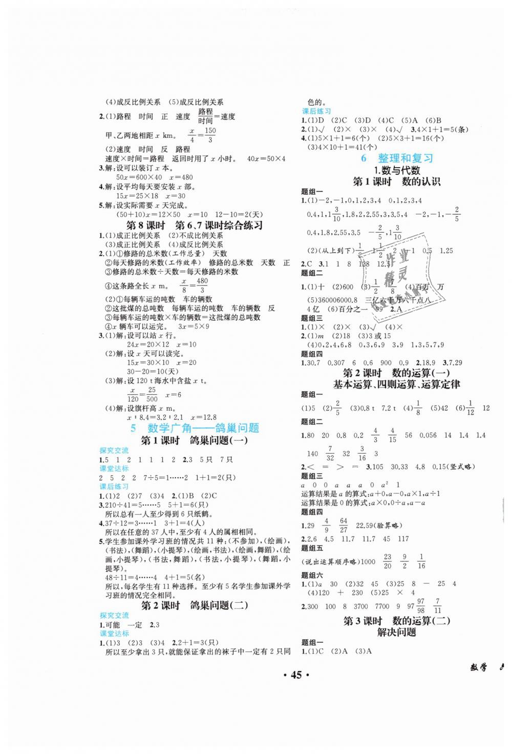 2019年胜券在握同步解析与测评六年级数学下册人教版重庆专版 第5页