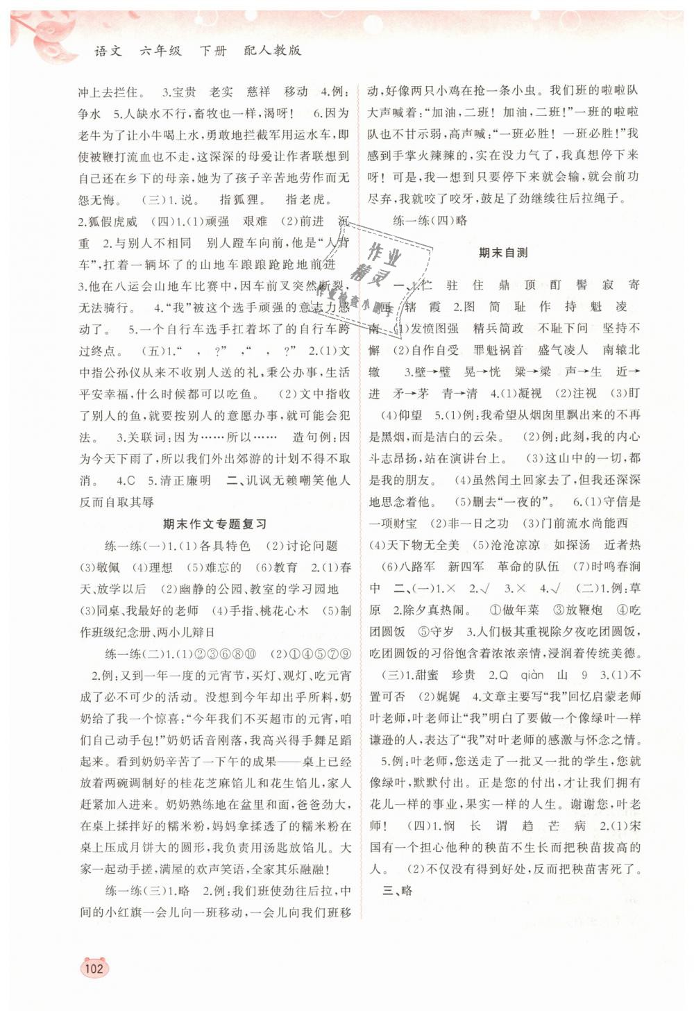 2019年新課程學(xué)習(xí)與測評同步學(xué)習(xí)六年級語文下冊人教版 第10頁