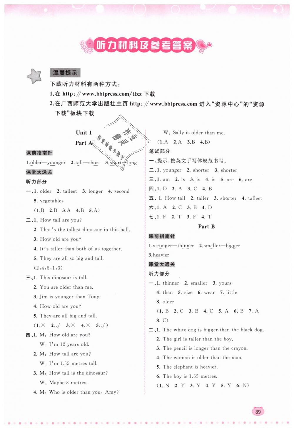 2019年新課程學(xué)習(xí)與測評同步學(xué)習(xí)六年級英語下冊人教版 第1頁