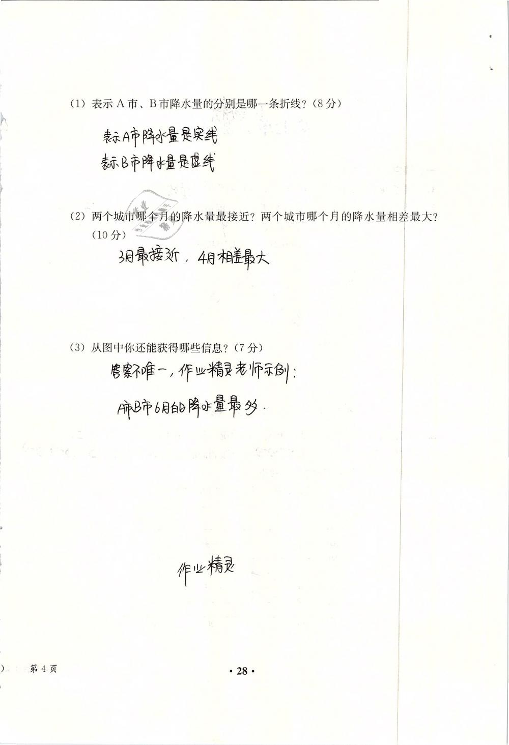 2019年人教金学典同步解析与测评五年级数学下册人教版 参考答案第118页