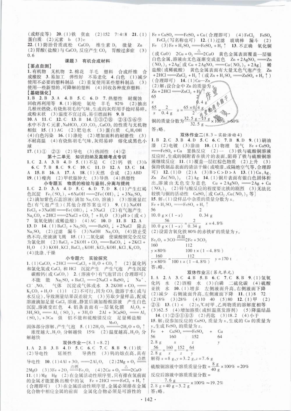 2019年暢優(yōu)新課堂九年級化學(xué)下冊人教版 第6頁