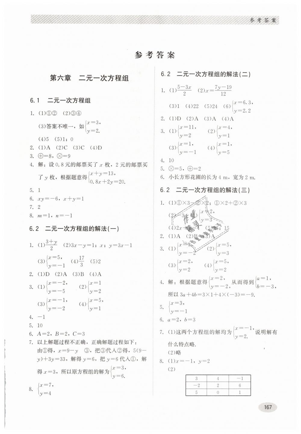 2019年同步練習(xí)冊七年級數(shù)學(xué)下冊冀教版河北教育出版社 第1頁