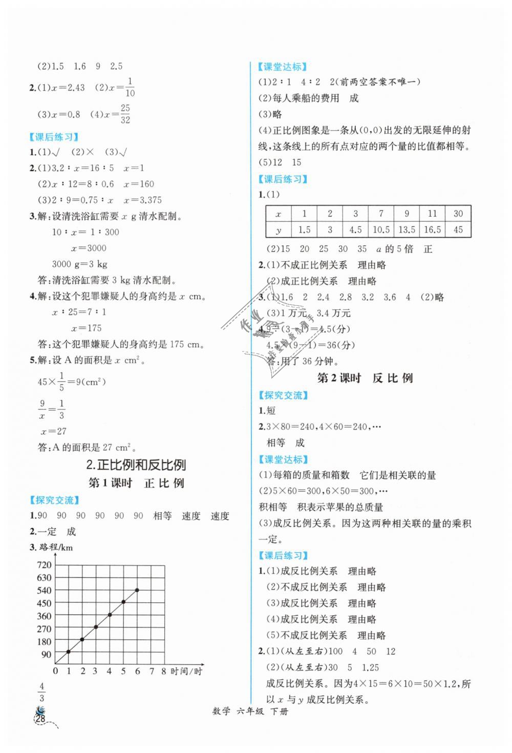 2019年同步導(dǎo)學(xué)案課時(shí)練六年級(jí)數(shù)學(xué)下冊(cè)人教版 第6頁