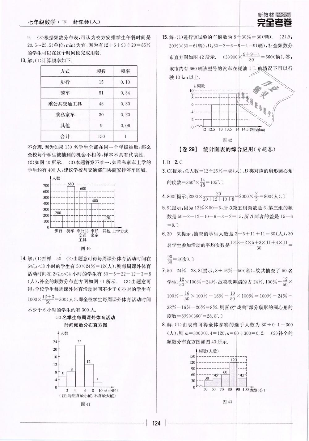 2019年新教材新課標(biāo)完全考卷七年級數(shù)學(xué)下冊人教版 第24頁